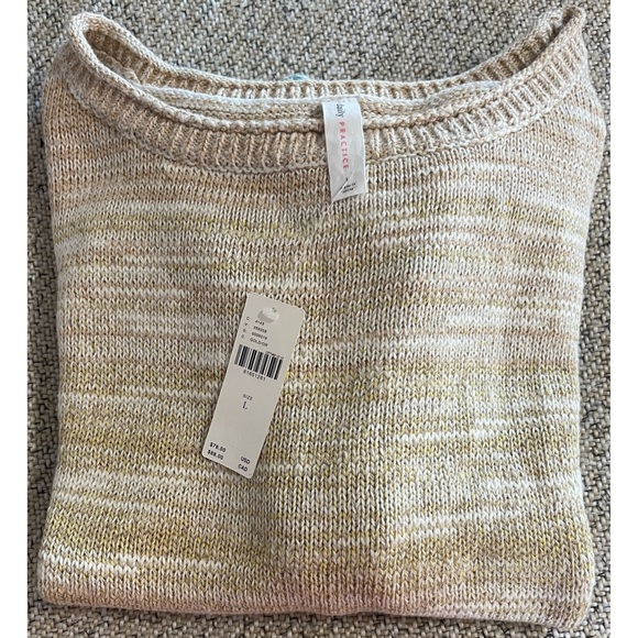 Anthropologie Daily Practice Off-The-Shoulder Knit Top NWT SZ L - Picture 10 of 13
